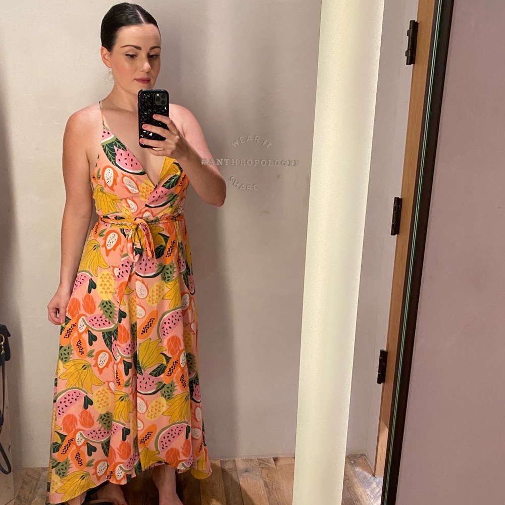 Hutch high low wrap dress